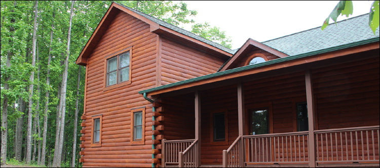 Log Home Staining in Amissville, Virginia