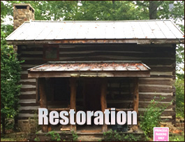 Historic Log Cabin Restoration  Rappahannock County, Virginia